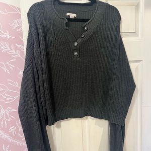 American eagle oversized crop sweater size large